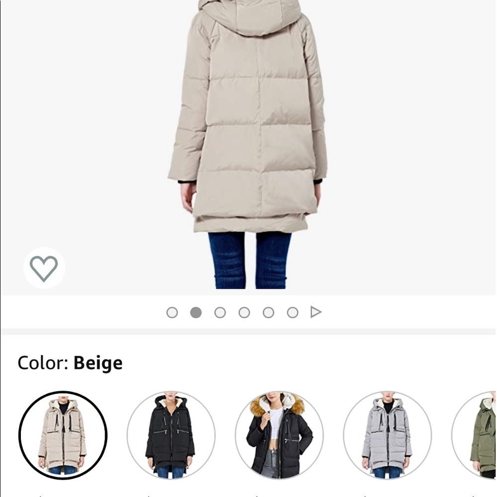 Beige Down Jacket - image 5